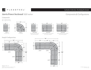 Jarvis Power Reclining Sectional with Power Headrest - Baconco