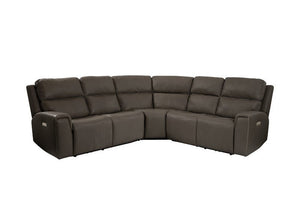 Jarvis Power Reclining Sectional with Power Headrest - Baconco