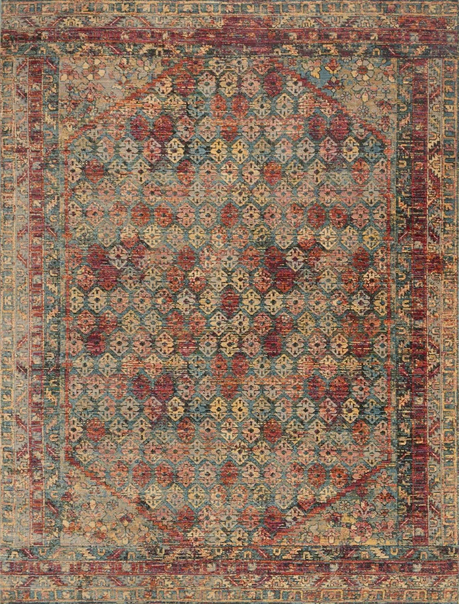 Javari JV 03 Slate / Berry Rug - Baconco