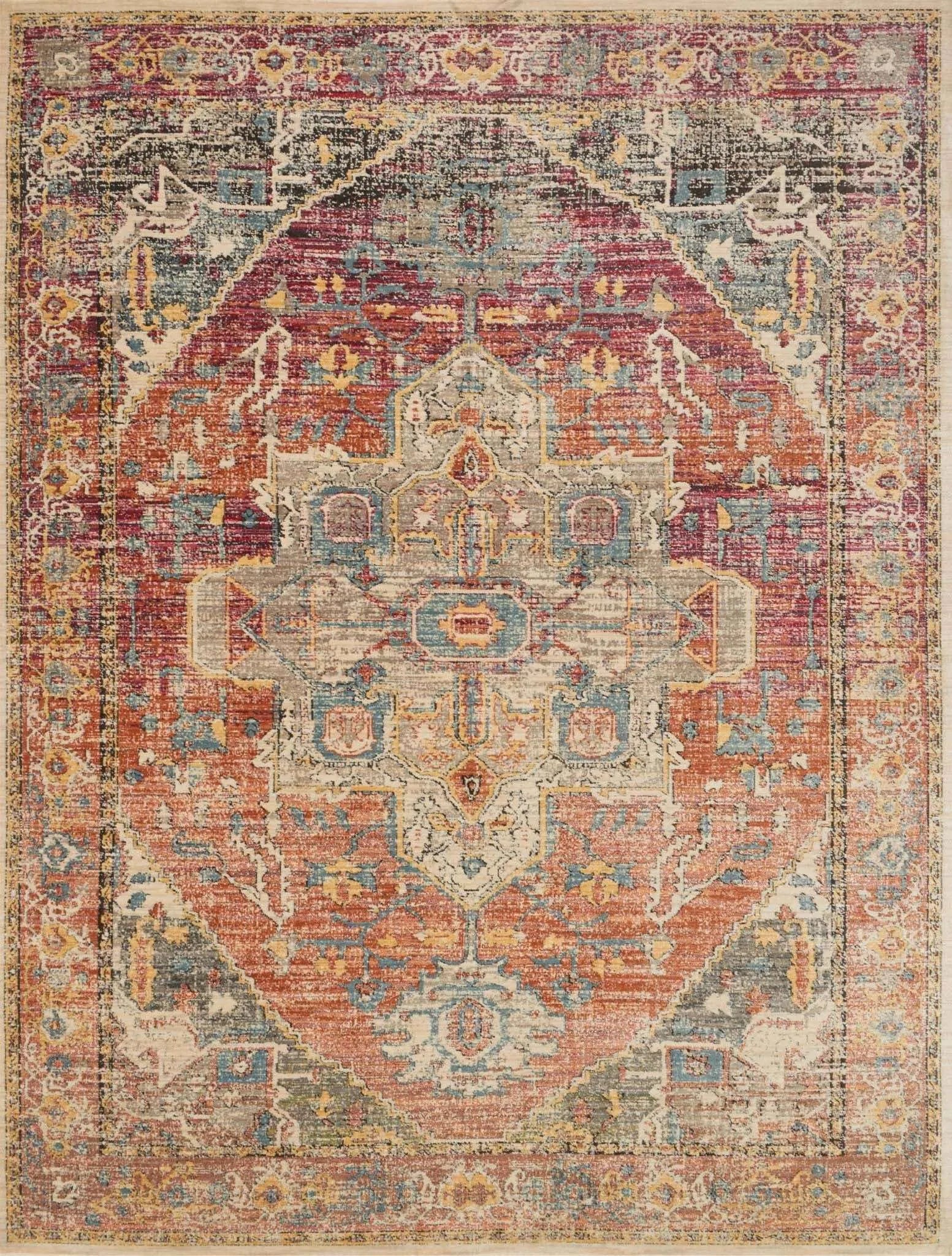 Javari JV 08 Berry / Sunrise Rug - Baconco