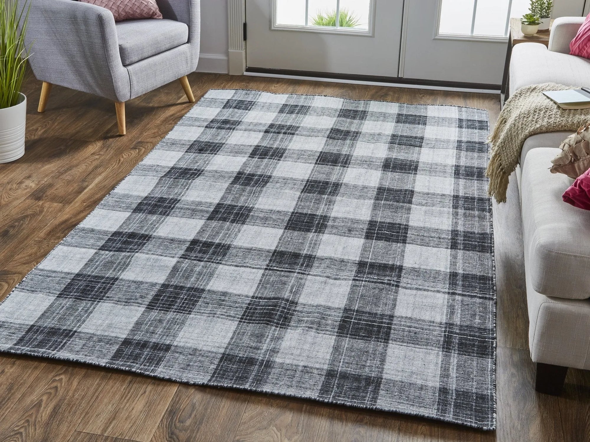 Jemma R8050 Black/Gray Rug - Baconco