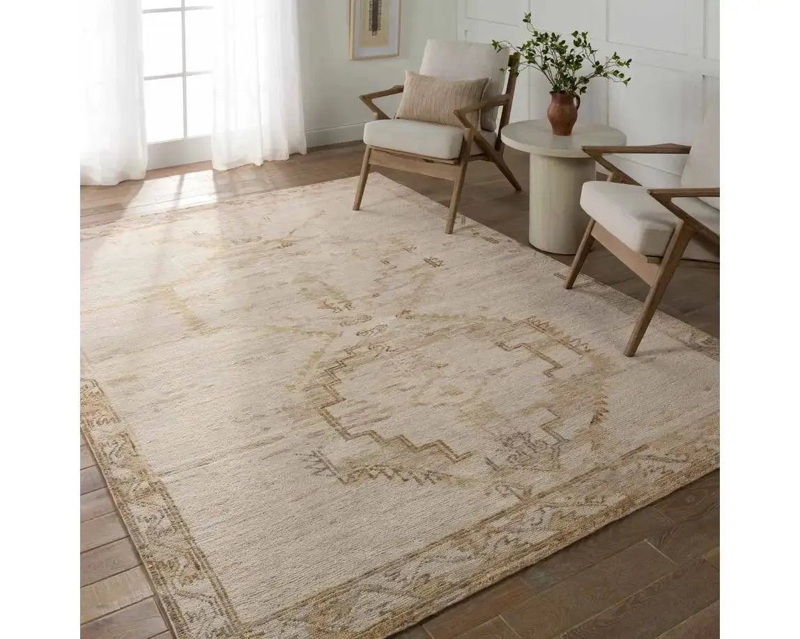 Jinsen JIN05 Beige/Brown Rug - Baconco