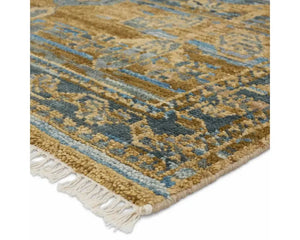 Jinsen JIN06 Brown/Blue Rug - Baconco