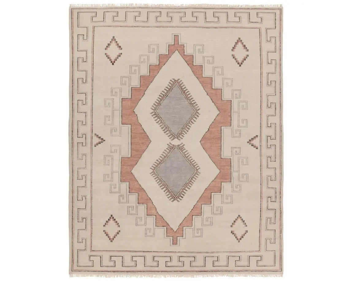 Jinsen JIN08 Grey/Cream Rug - Baconco