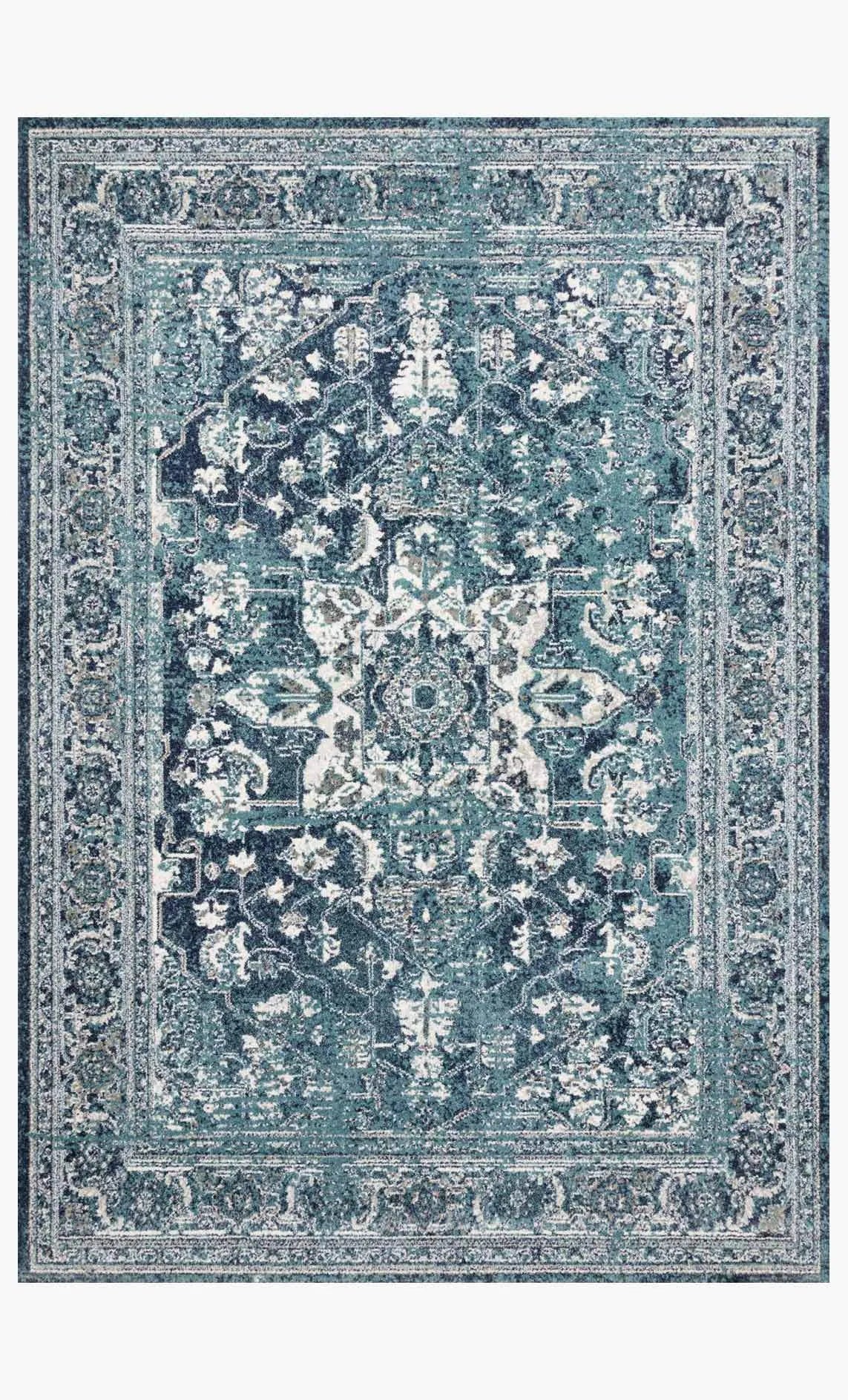 Joaquin JOA-01 Ocean/Ivory Rug - Baconco