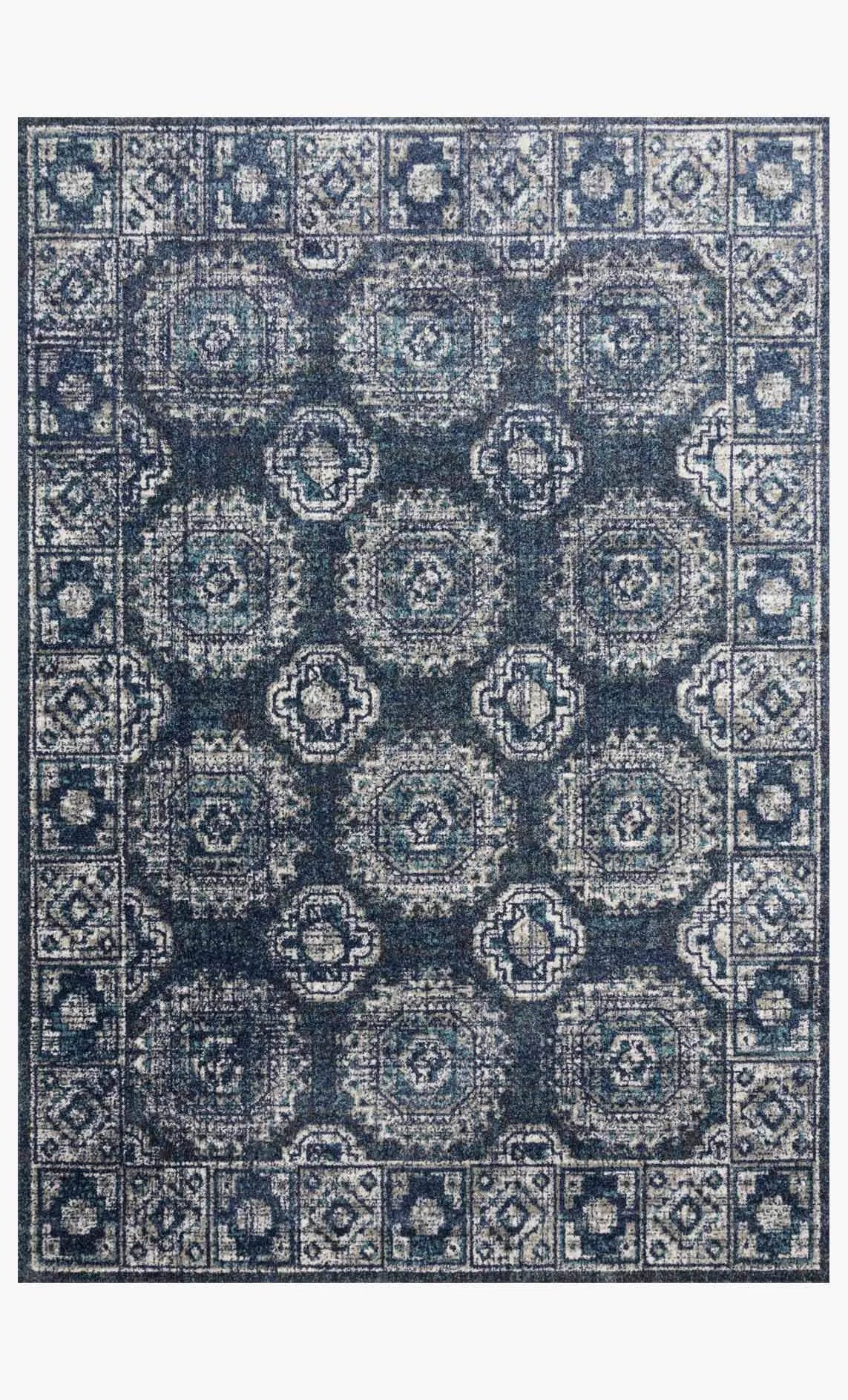 Joaquin JOA-03 Denim/Grey Rug - Baconco