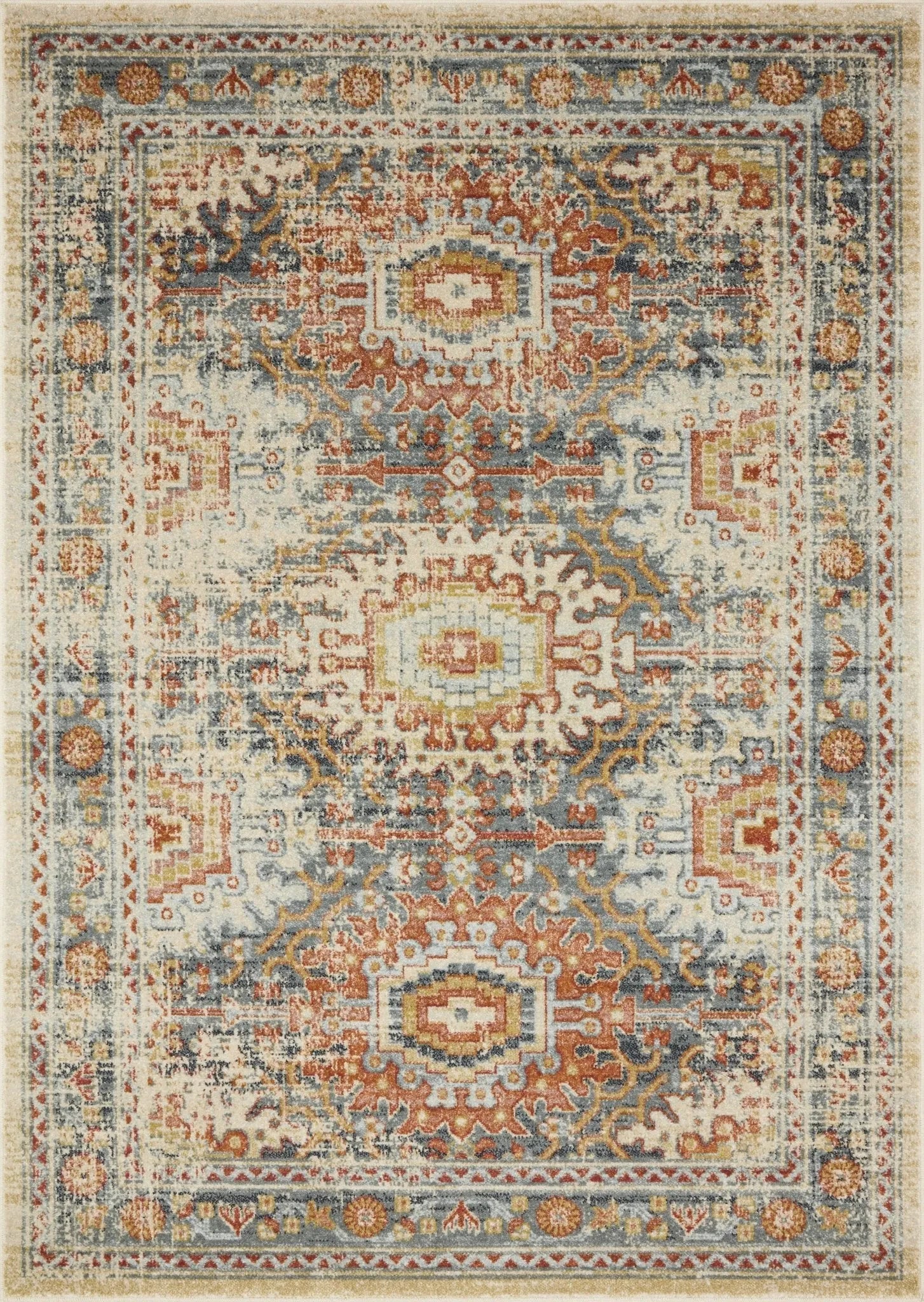 Jocelyn Joc-03 Mist/Multi Rug - Baconco