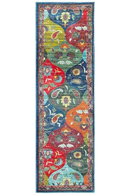 Joli 9648s Multi/ Blue Rug - Baconco