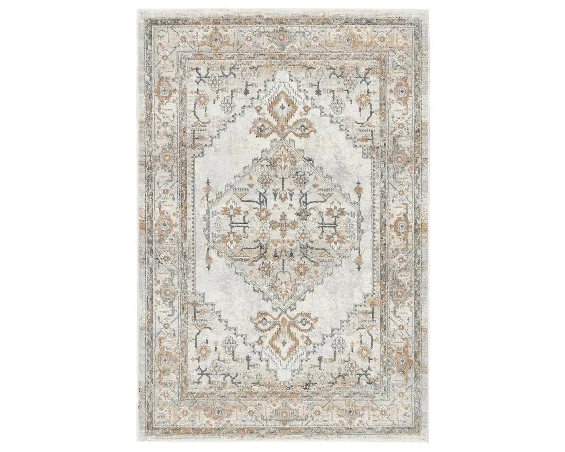 Jolie JOL02 Grey/Gold Rug - Baconco