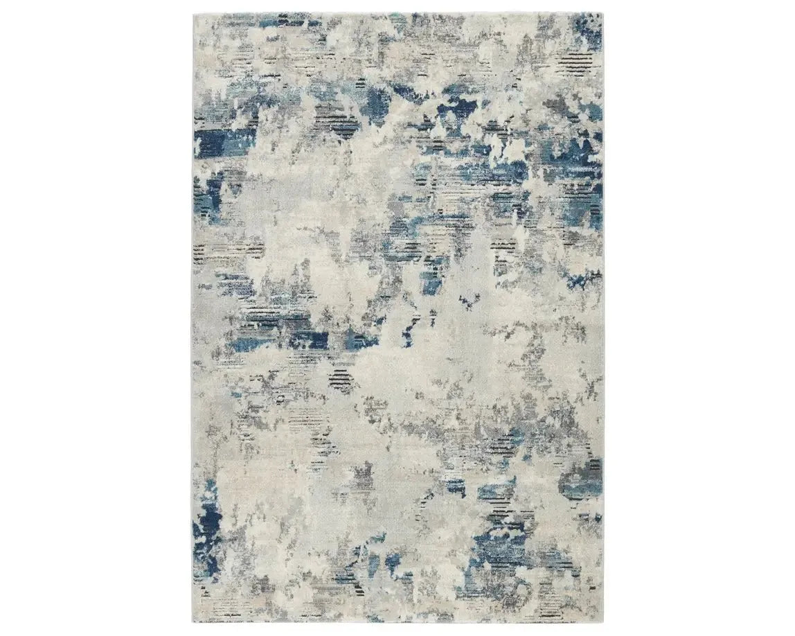 Jolie JOL05 Grey/Blue Rug - Baconco