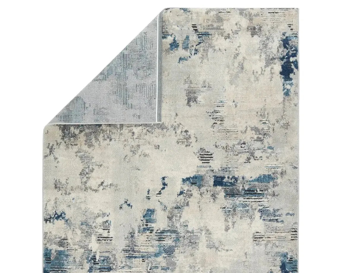 Jolie JOL05 Grey/Blue Rug - Baconco