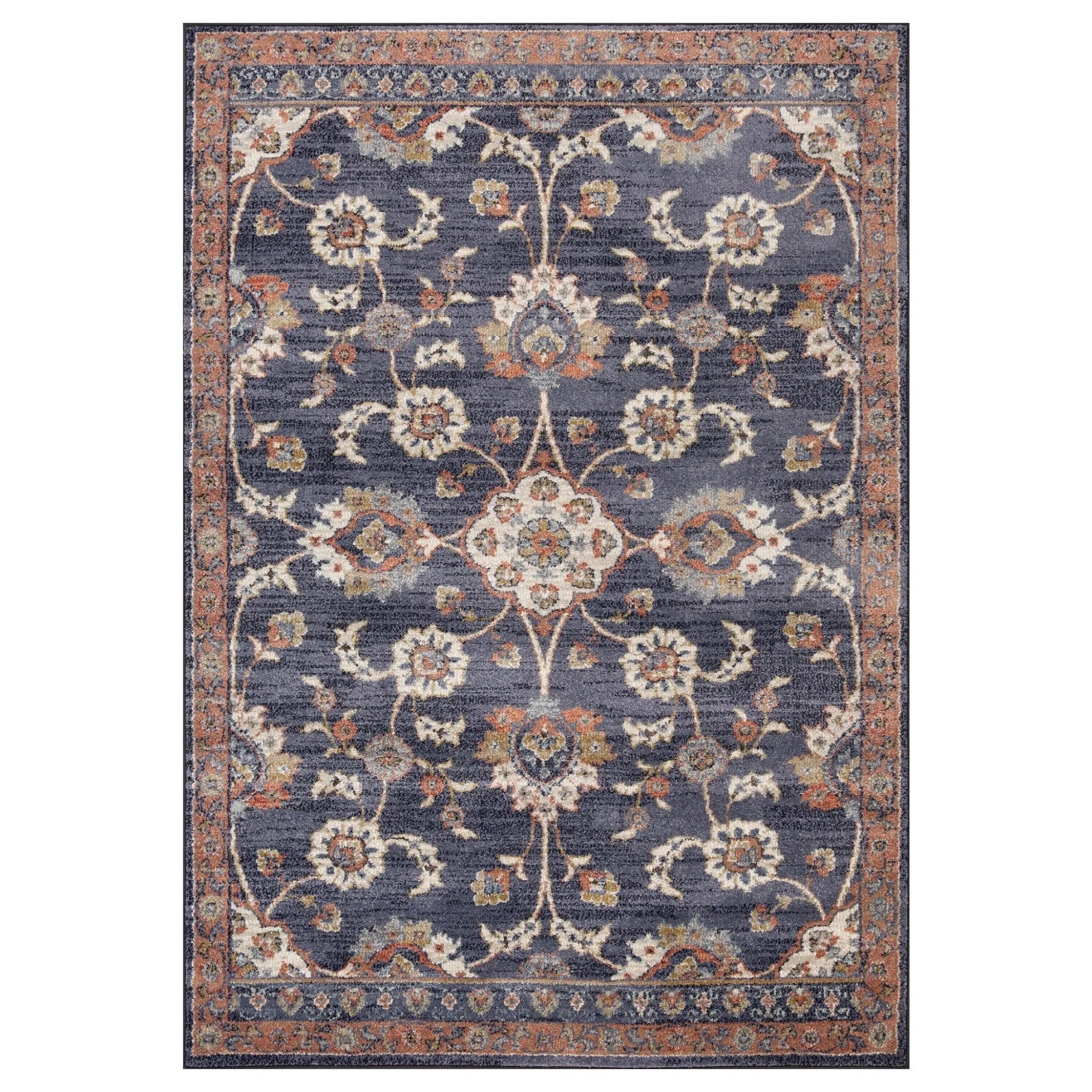 Jordan JOR-2 Navy Blue Rug - Baconco