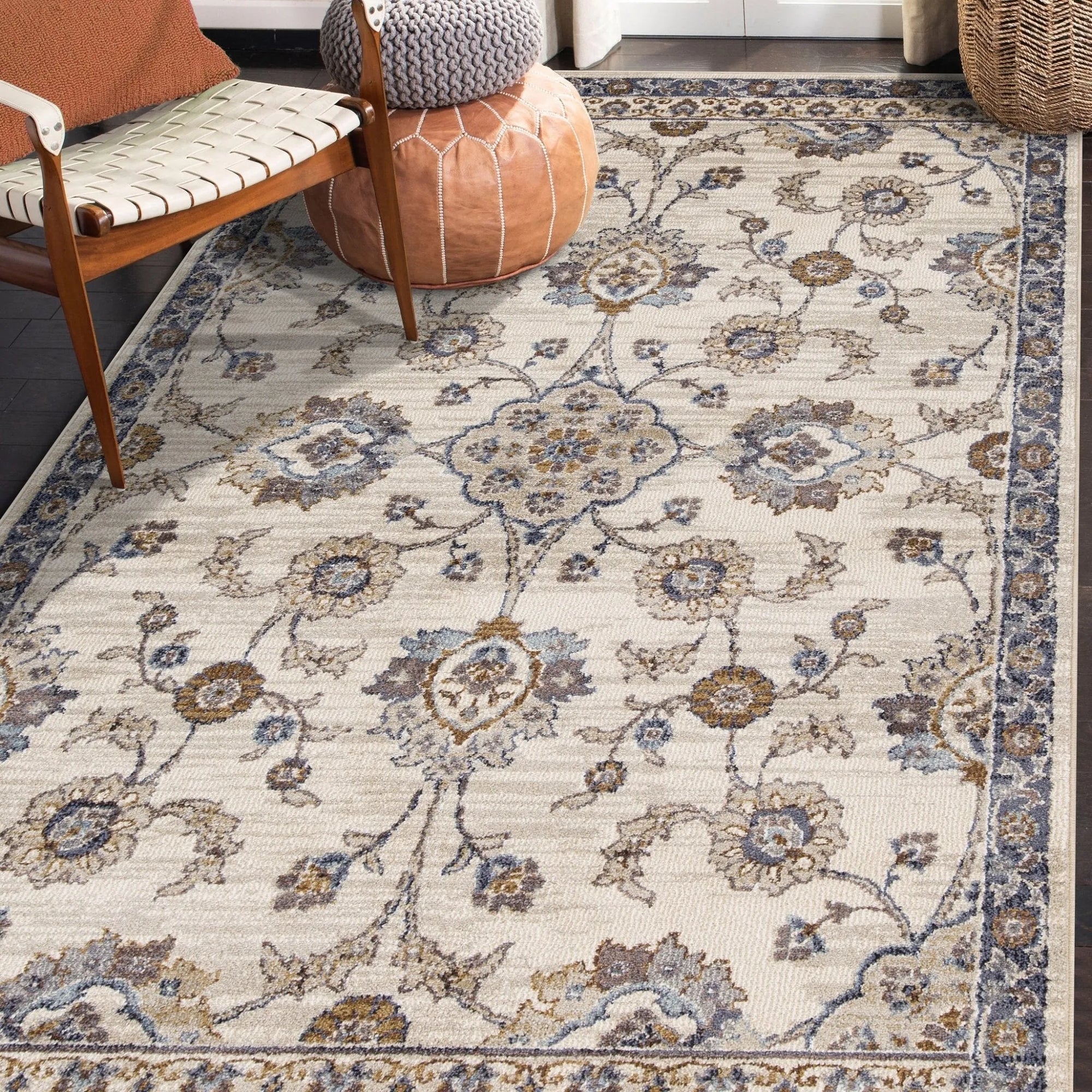 Jordan JOR-9 Ivory/Charcoal Rug - Baconco