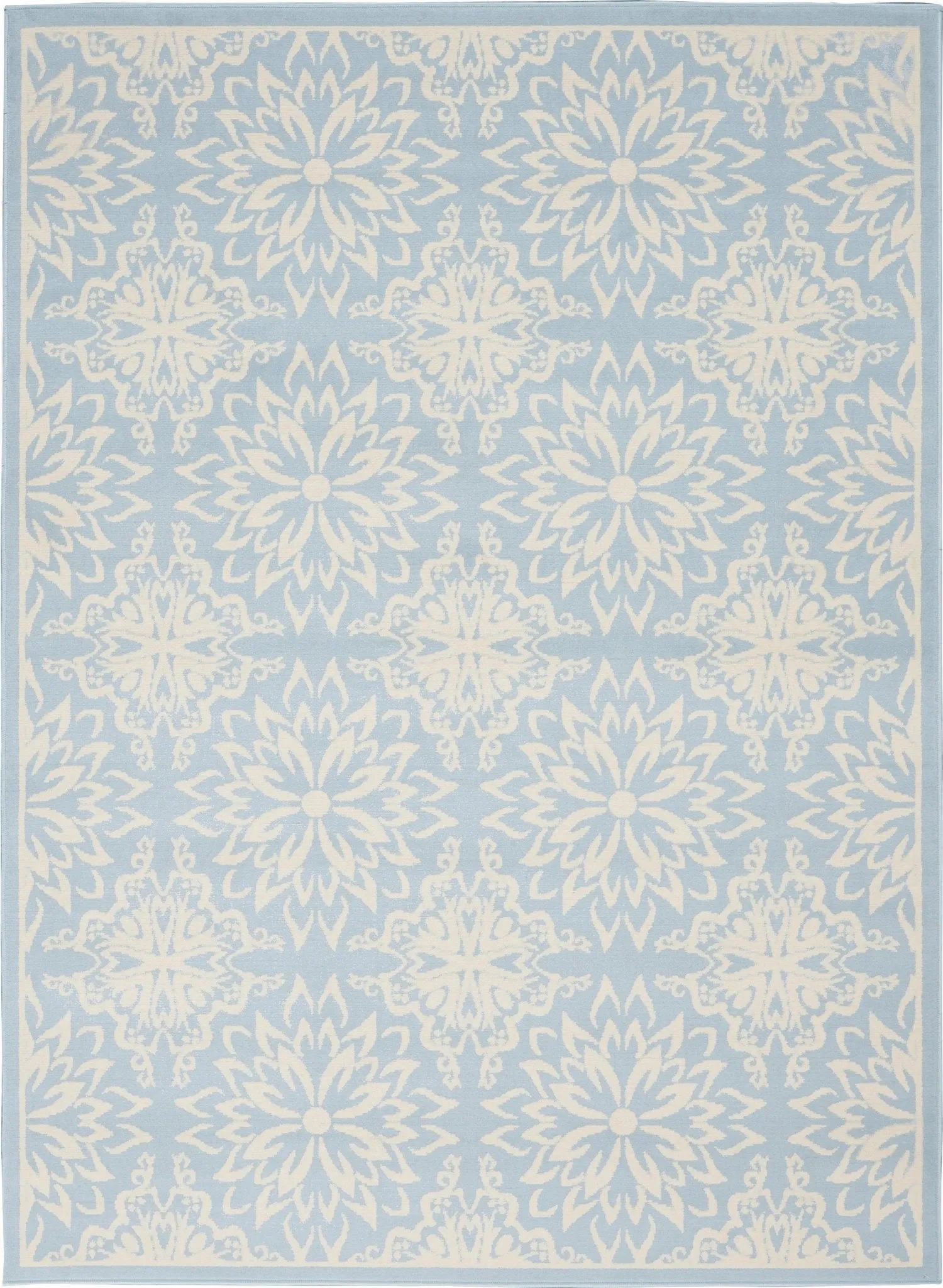 Jubilant JUB06 Ivory/Light Blue Rug - Baconco