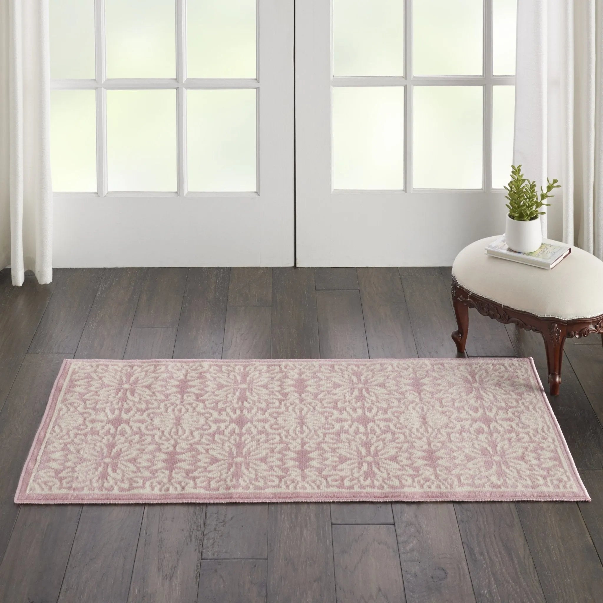 Jubilant JUB06 Ivory/Pink Rug - Baconco