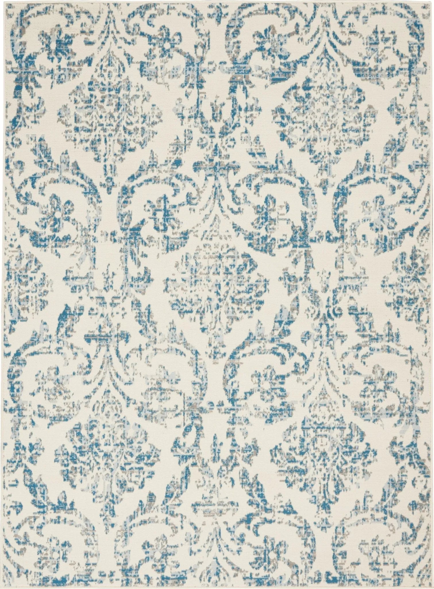 Jubilant JUB09 Ivory Blue Rug - Baconco