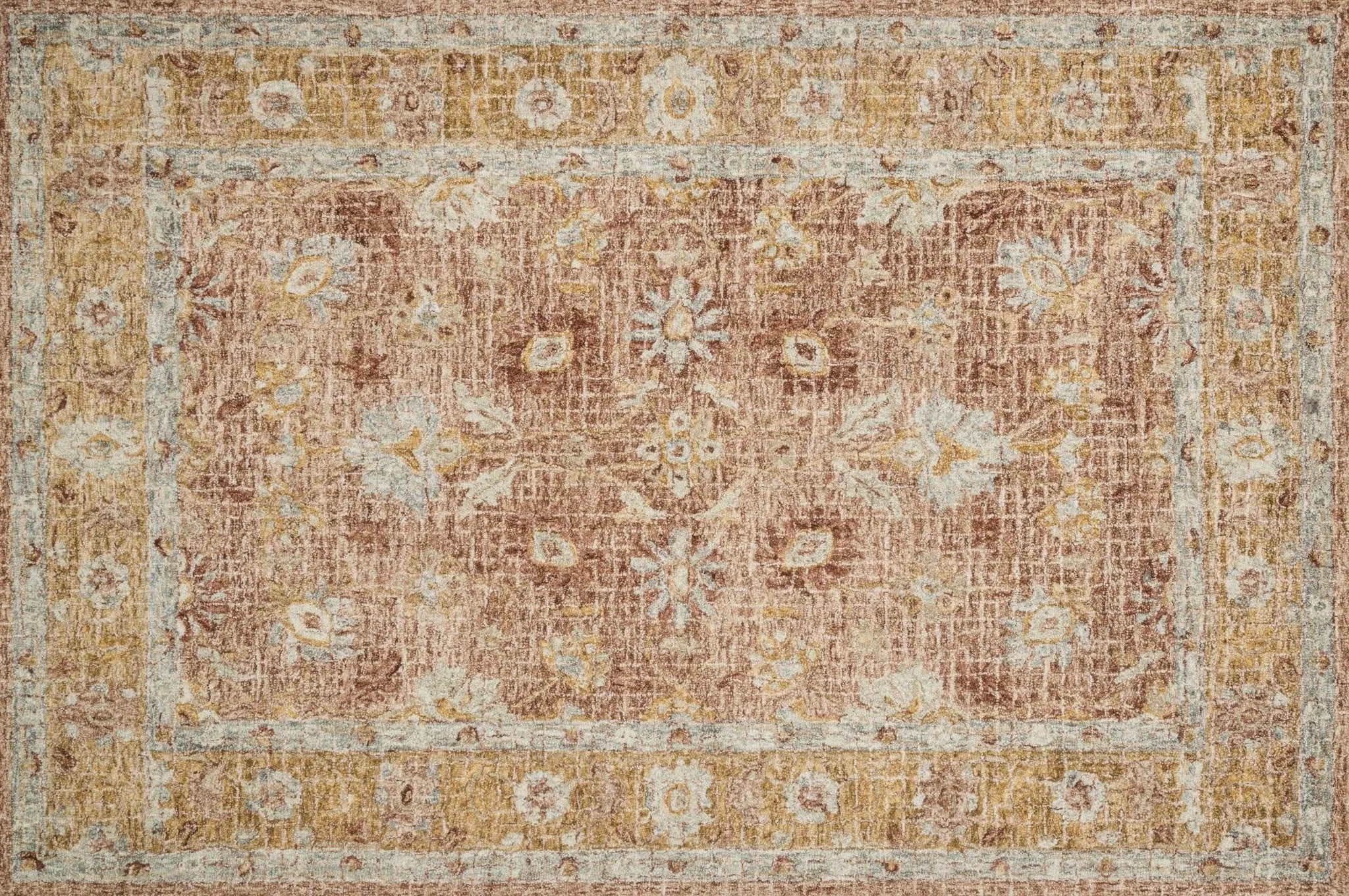 Julian JI 04 Terracotta / Gold Rug - Baconco