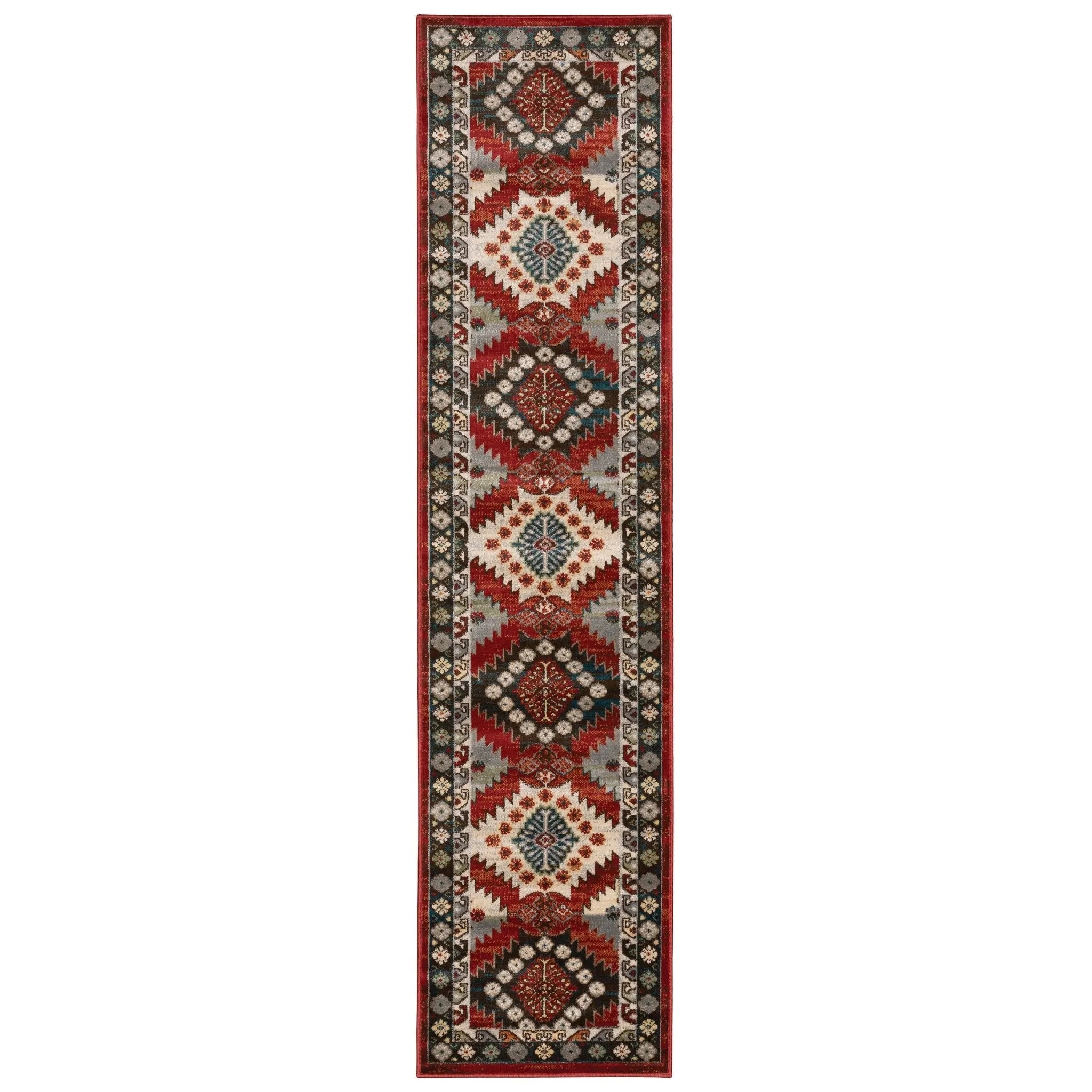 Juliette 2R Red/Multi Rug - Baconco