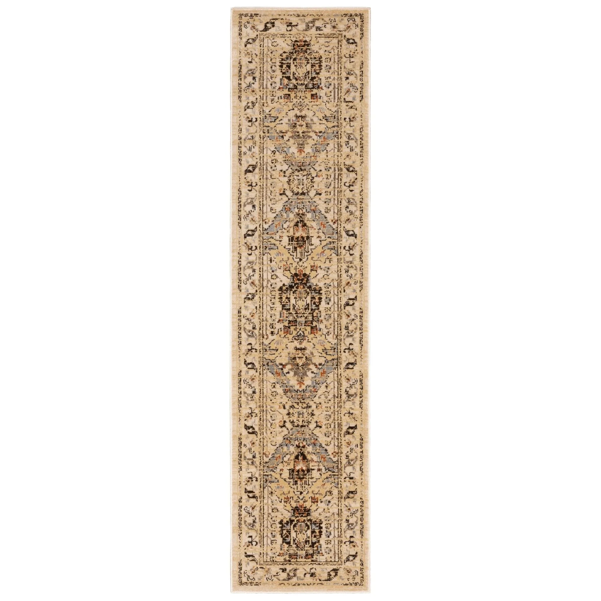 Juliette 532W Beige/Grey Rug - Baconco