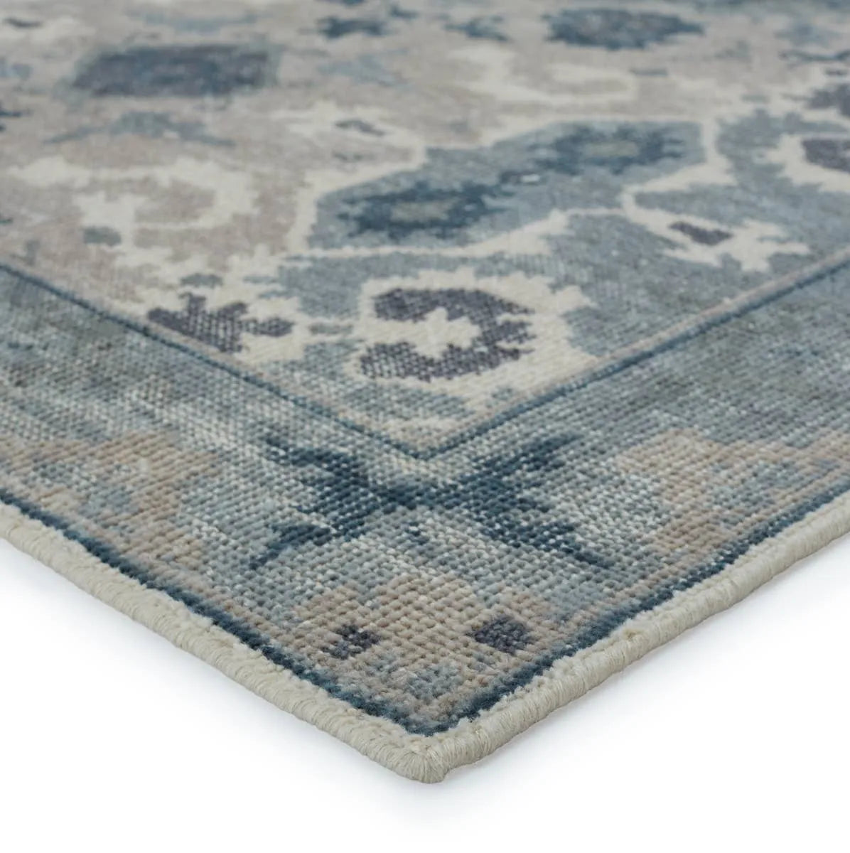 Kai KAI07 Modify Blue / Light Gray Rug - Baconco