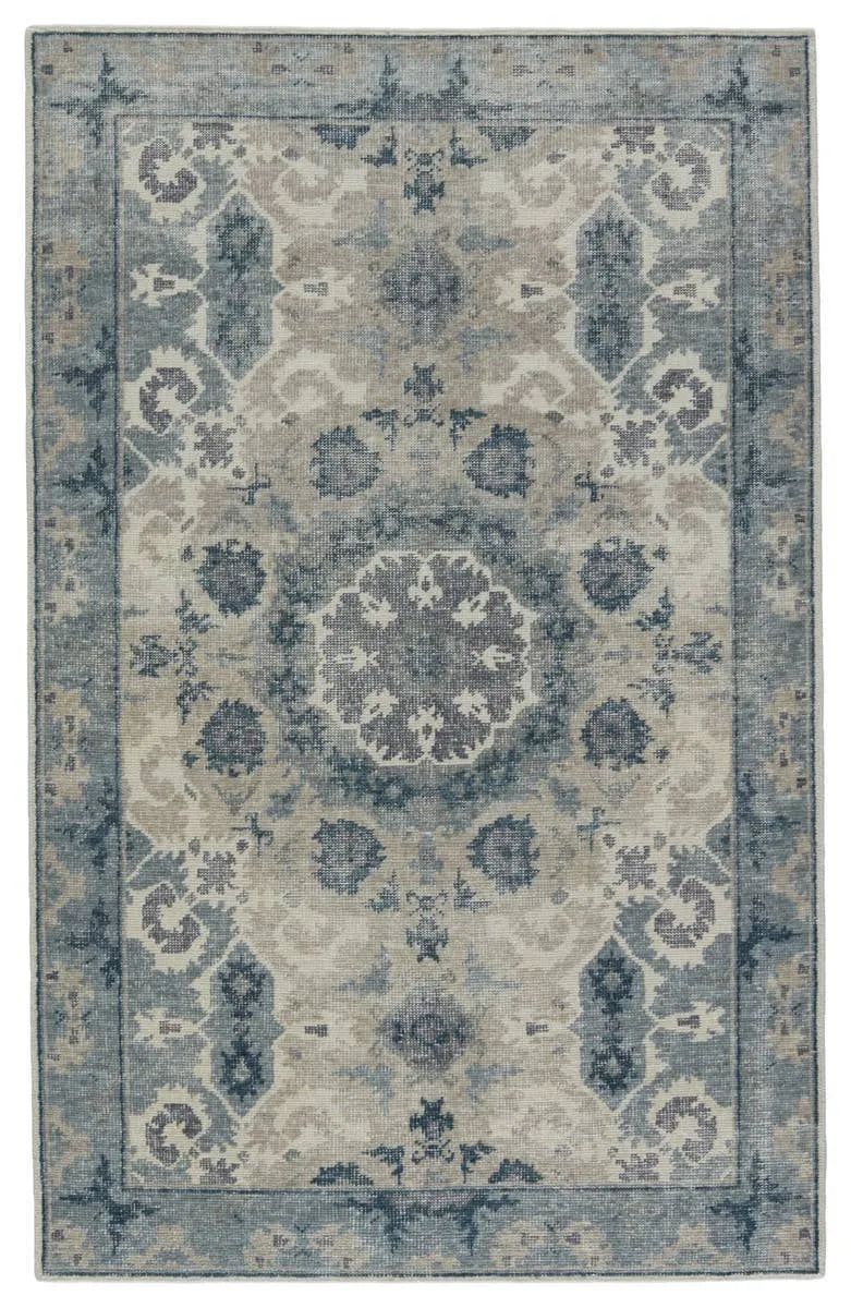 Kai KAI07 Modify Blue / Light Gray Rug - Baconco