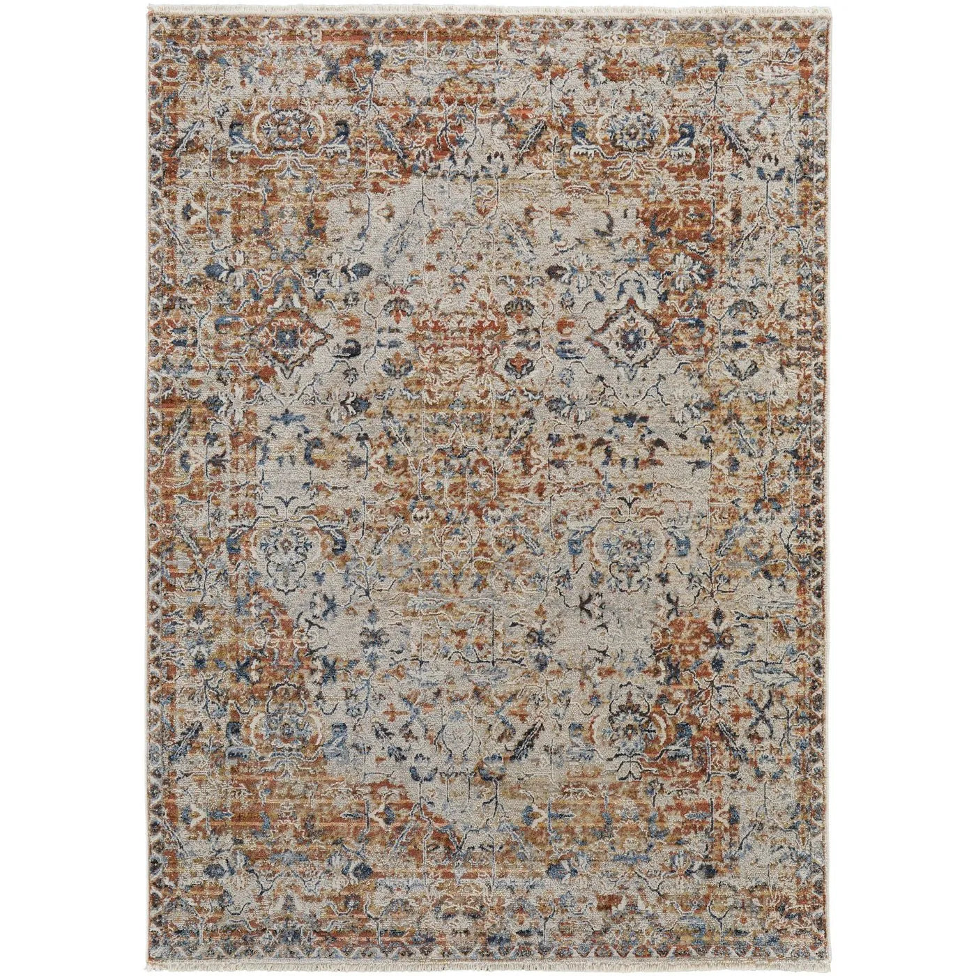 Kaia KAI39HVF Tan/Ivory Rug - Baconco