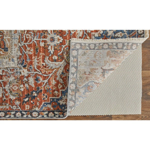 Kaia KAI39HXF Orange/Ivory Rug - Baconco