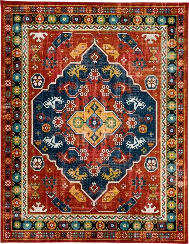 Kaleidoscope ZS023 A400 Mozambique Red Rug - Baconco