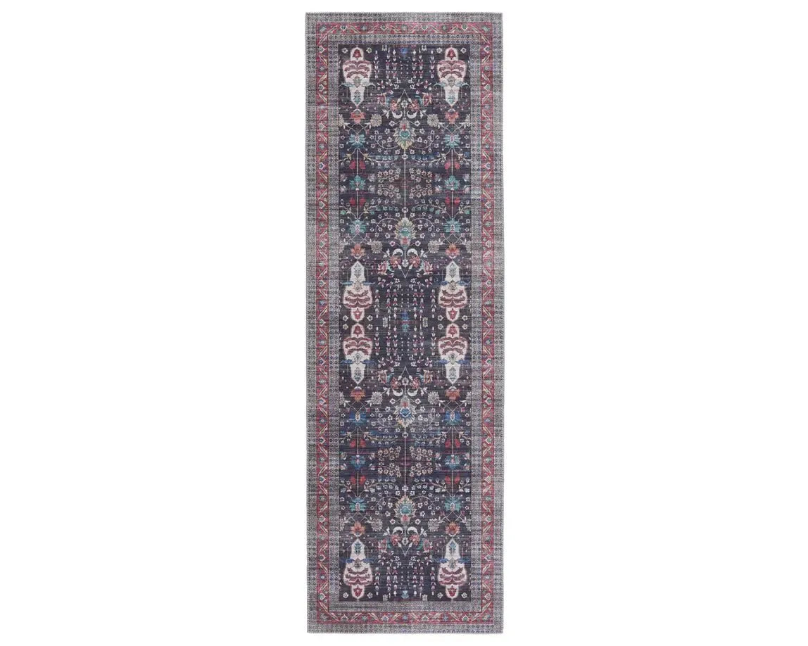 Kalesi KLS02 Blue/Red Rug - Baconco