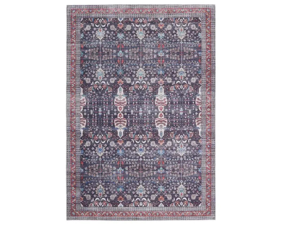 Kalesi KLS02 Blue/Red Rug - Baconco