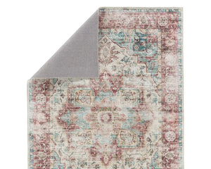 Kalesi KLS10 Red/Green Rug - Baconco