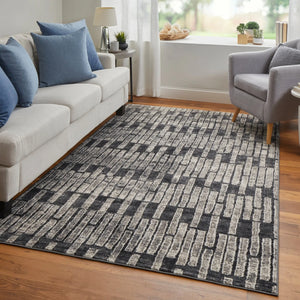 Kano 86439LKF Grey/Black Rug - Baconco