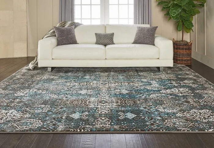 Karma KRM04 Blue Rug - Baconco