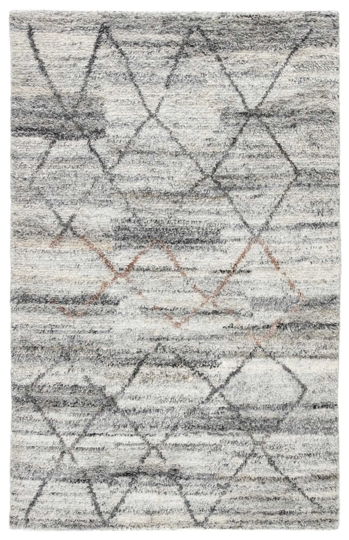 Kasbah KAS01 Kenzi Gray/Brown Rug - Baconco