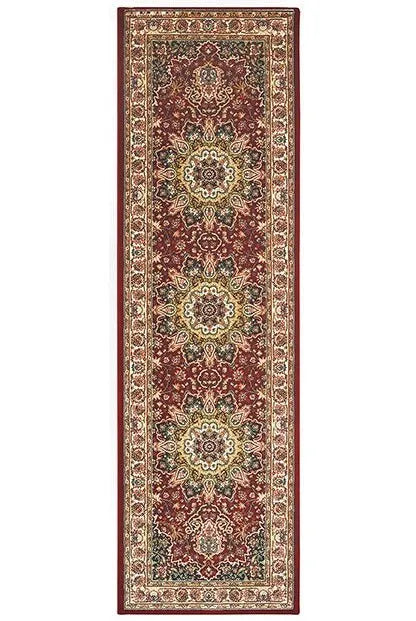 Kashan 119N Red/ Ivory Rug - Baconco