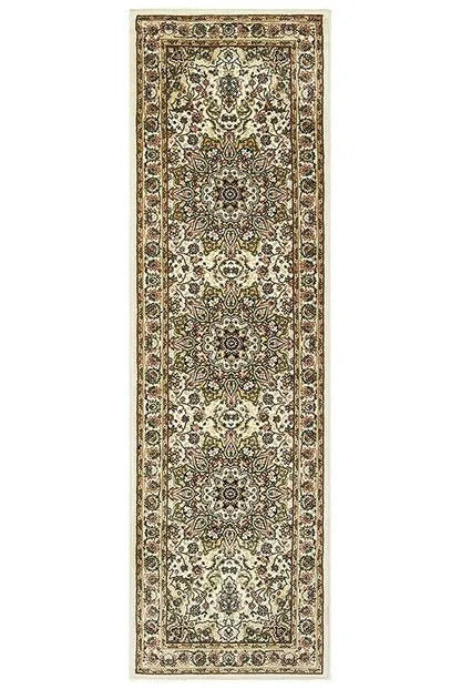 Kashan 119W Ivory/ Beige Rug - Baconco