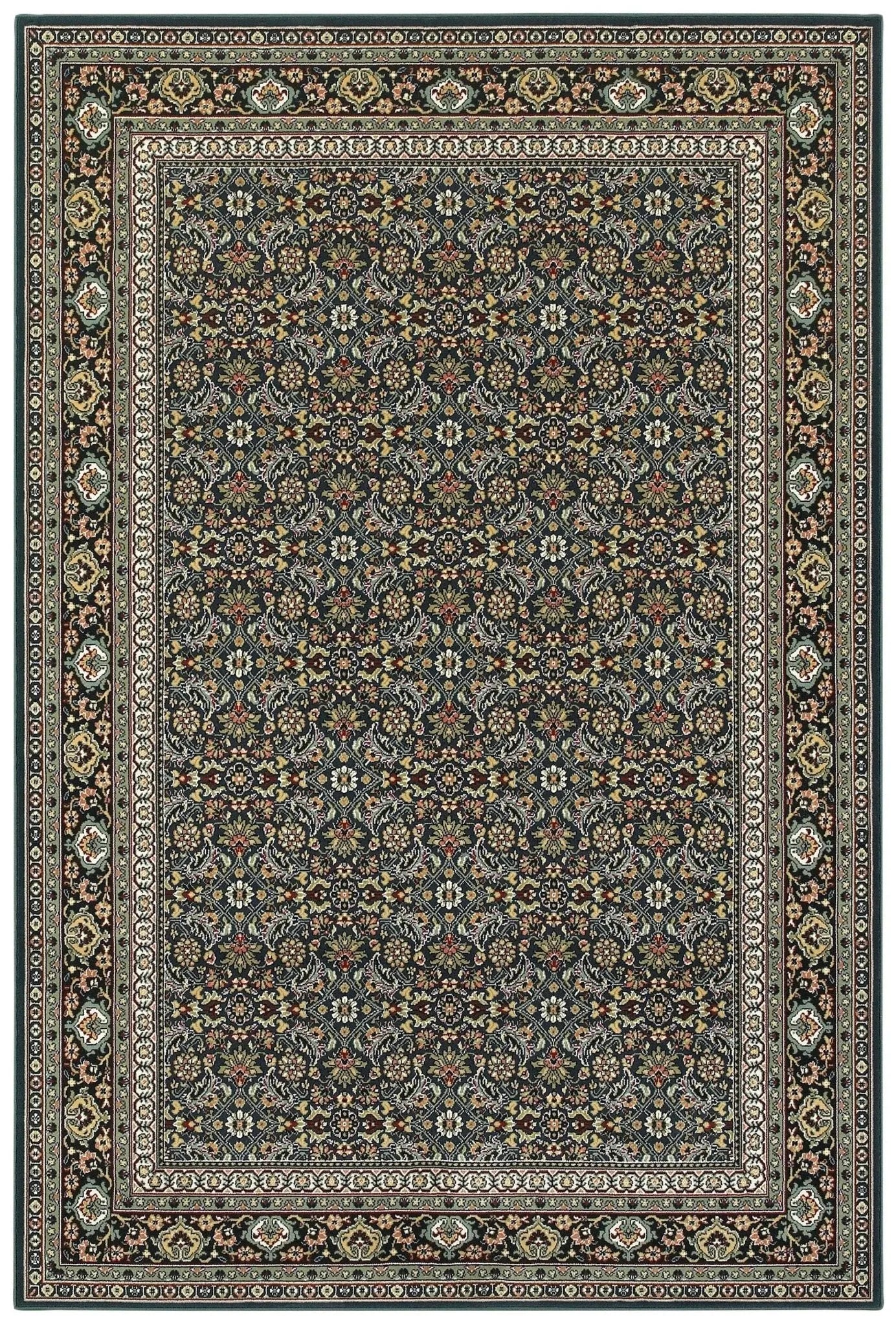 Kashan 180L Navy/ Multi Rug - Baconco