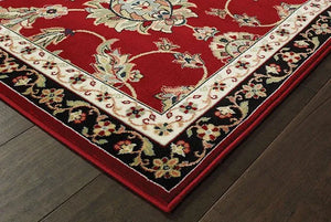 Kashan 370R Red/ Multi Rug - Baconco