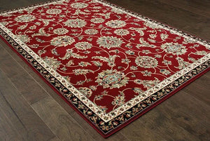 Kashan 370R Red/ Multi Rug - Baconco