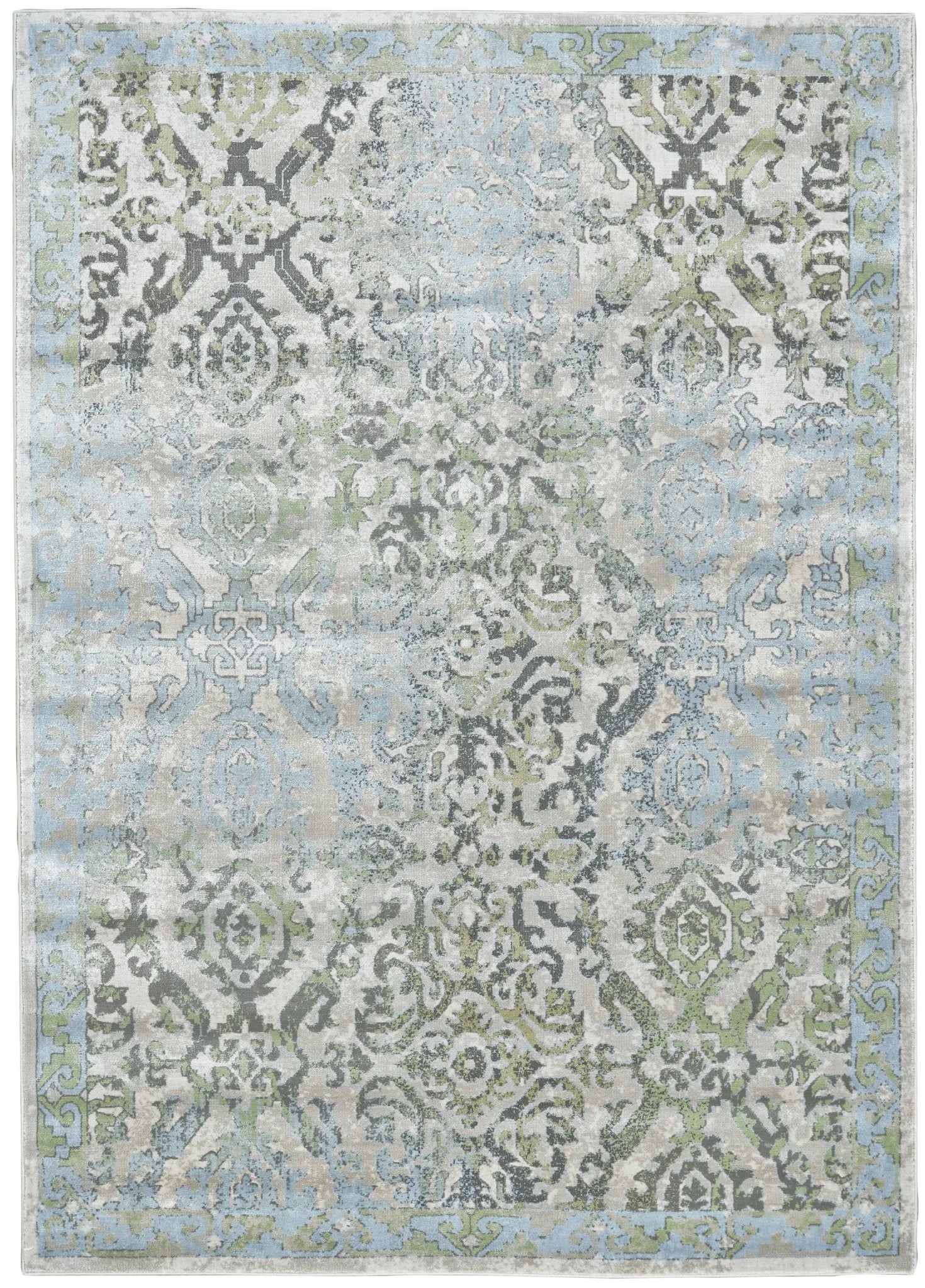 Katari 3374F Blue/Green Rug - Baconco