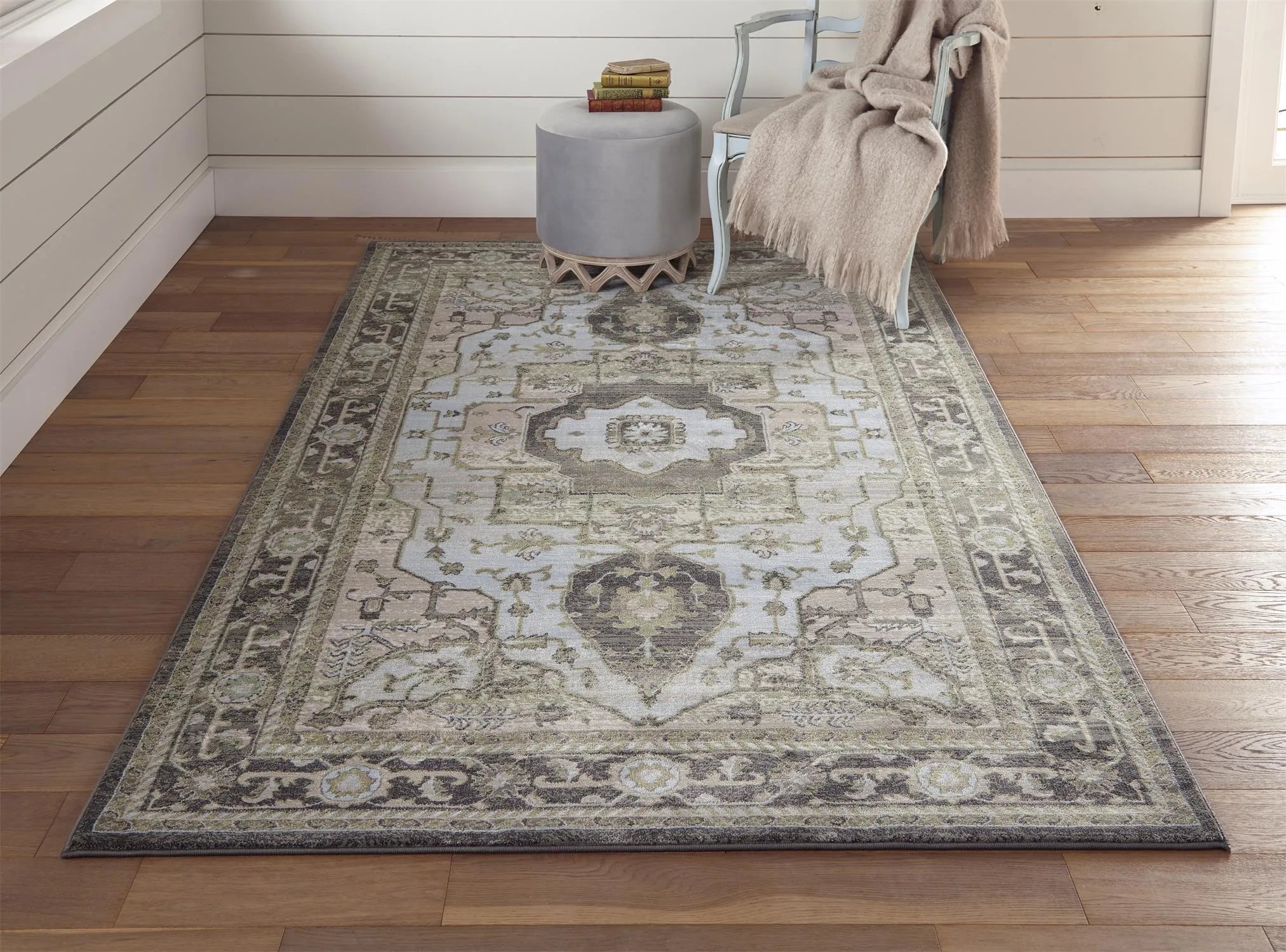 Katari 3377F Gray/Blue Rug - Baconco