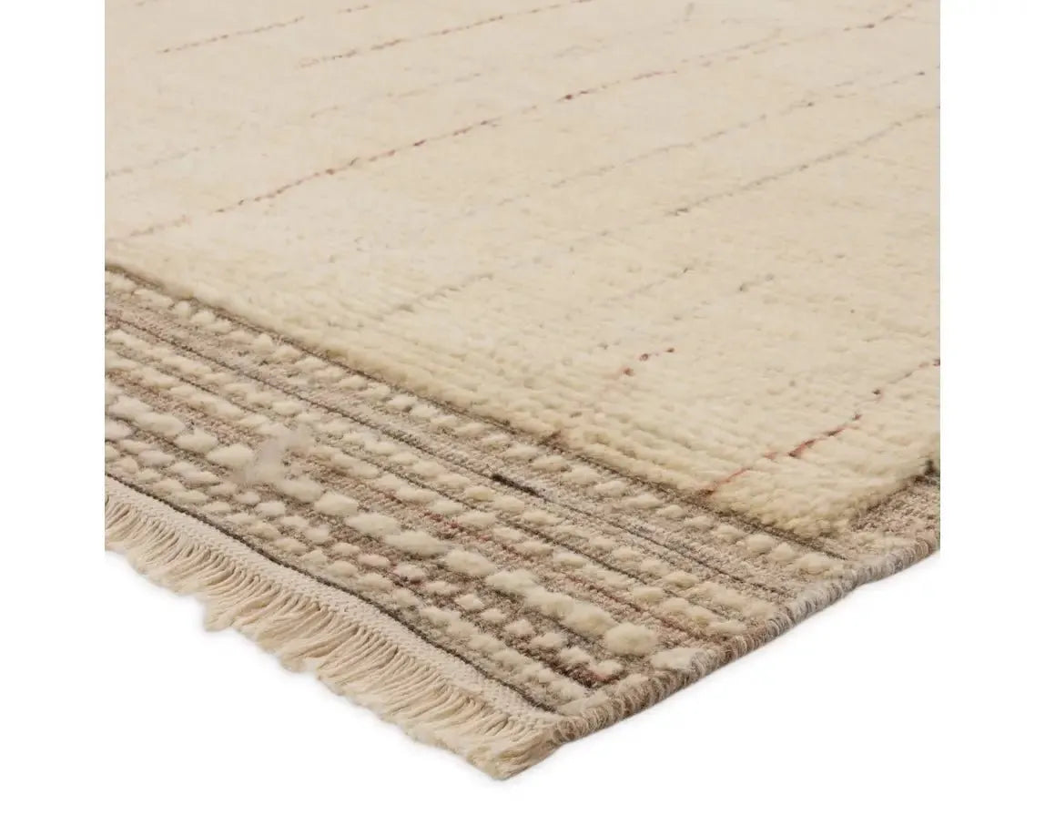 Kazben KAZ01 Grey/Brown Rug - Baconco