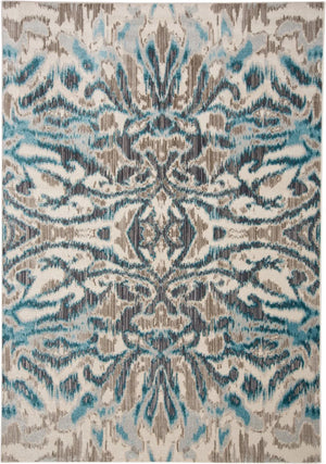 Keats 3467F Teal/Taupe Rug - Baconco