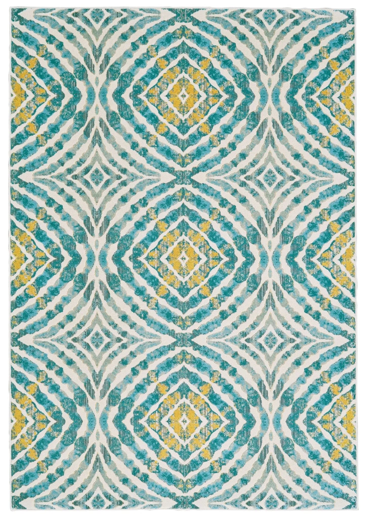 Keats 3469F Blue/Yellow Rug - Baconco