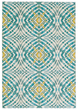 Keats 3469F Blue/Yellow Rug - Baconco