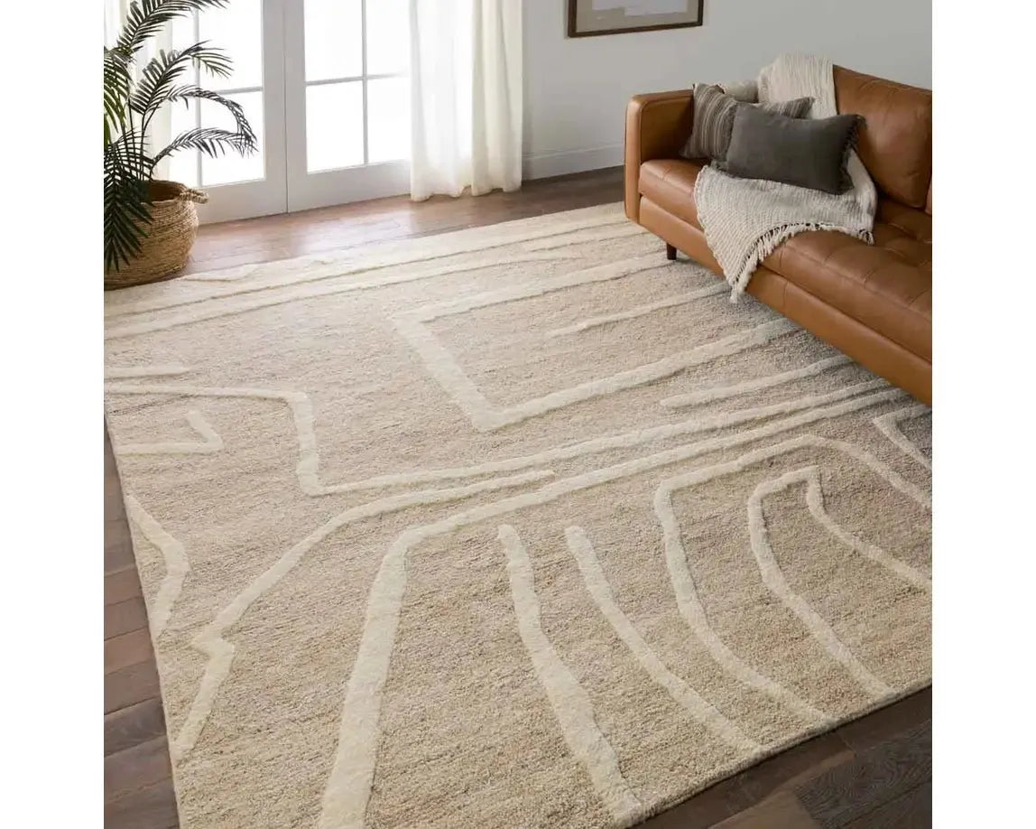 Keoka KEO04 Tan/Cream Rug - Baconco