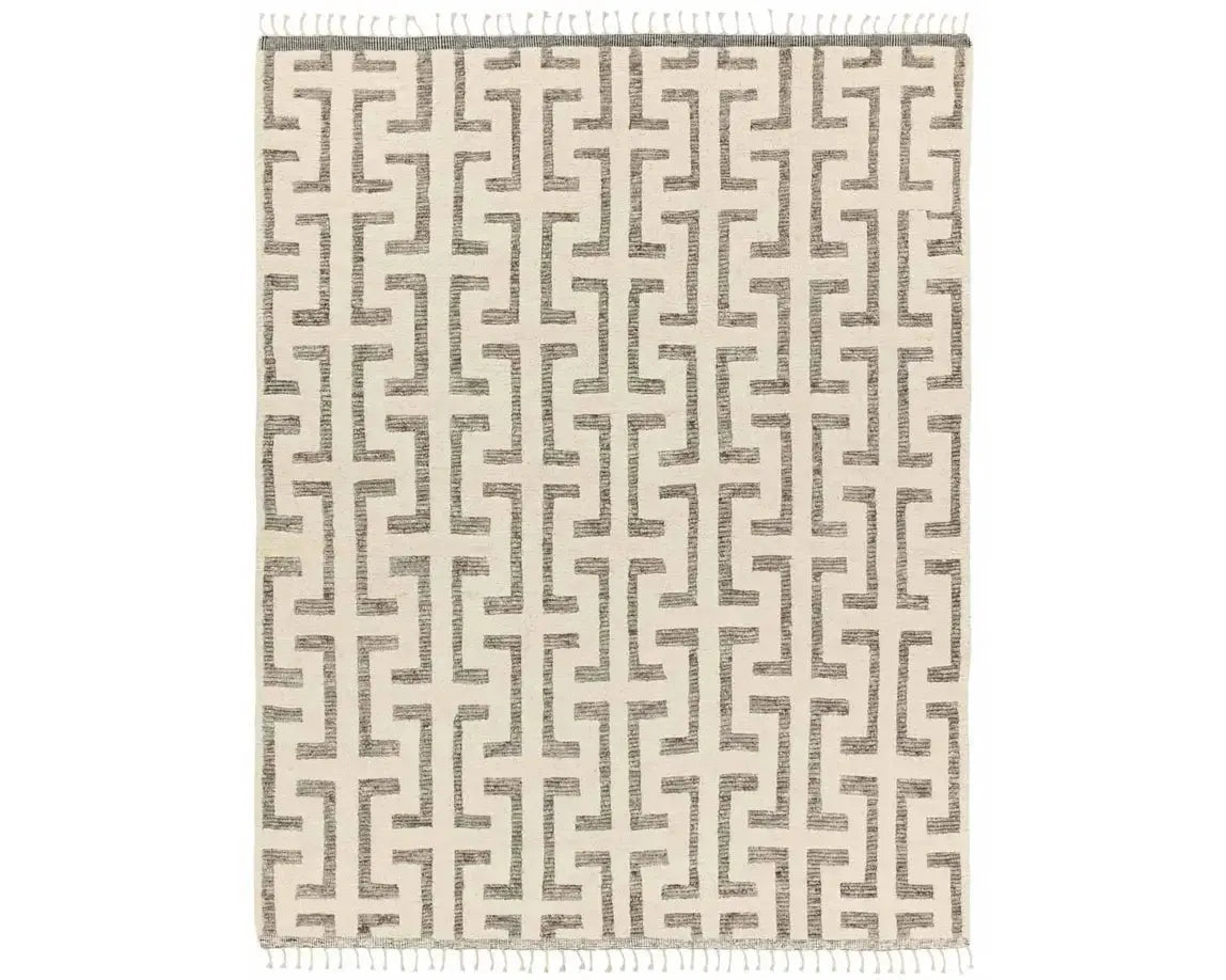 Keoka KEO09 Cream/Grey Rug - Baconco