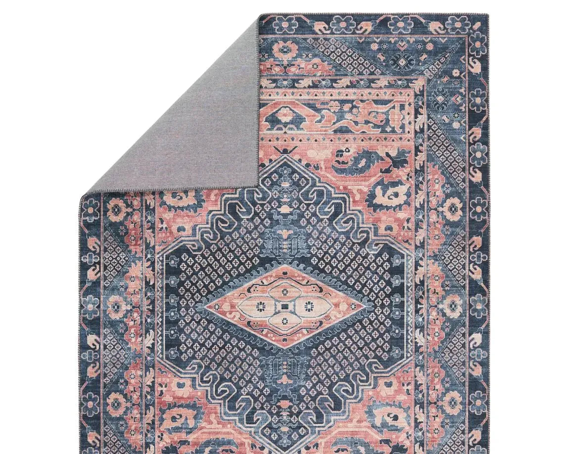 Keyara KNC02 Blue/Pink Rug - Baconco