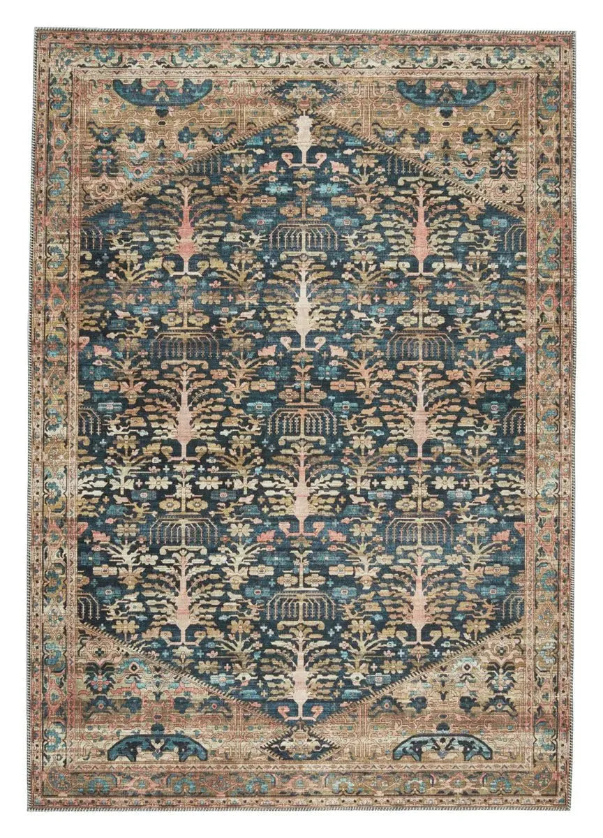 Keyara KNC04 Blue/Tan Rug - Baconco