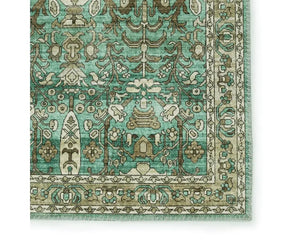 Keyara KNC05 Green/Ivory Rug - Baconco